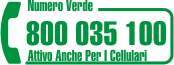 numero verde 800 035 100 - Attivo anche per i cellulari